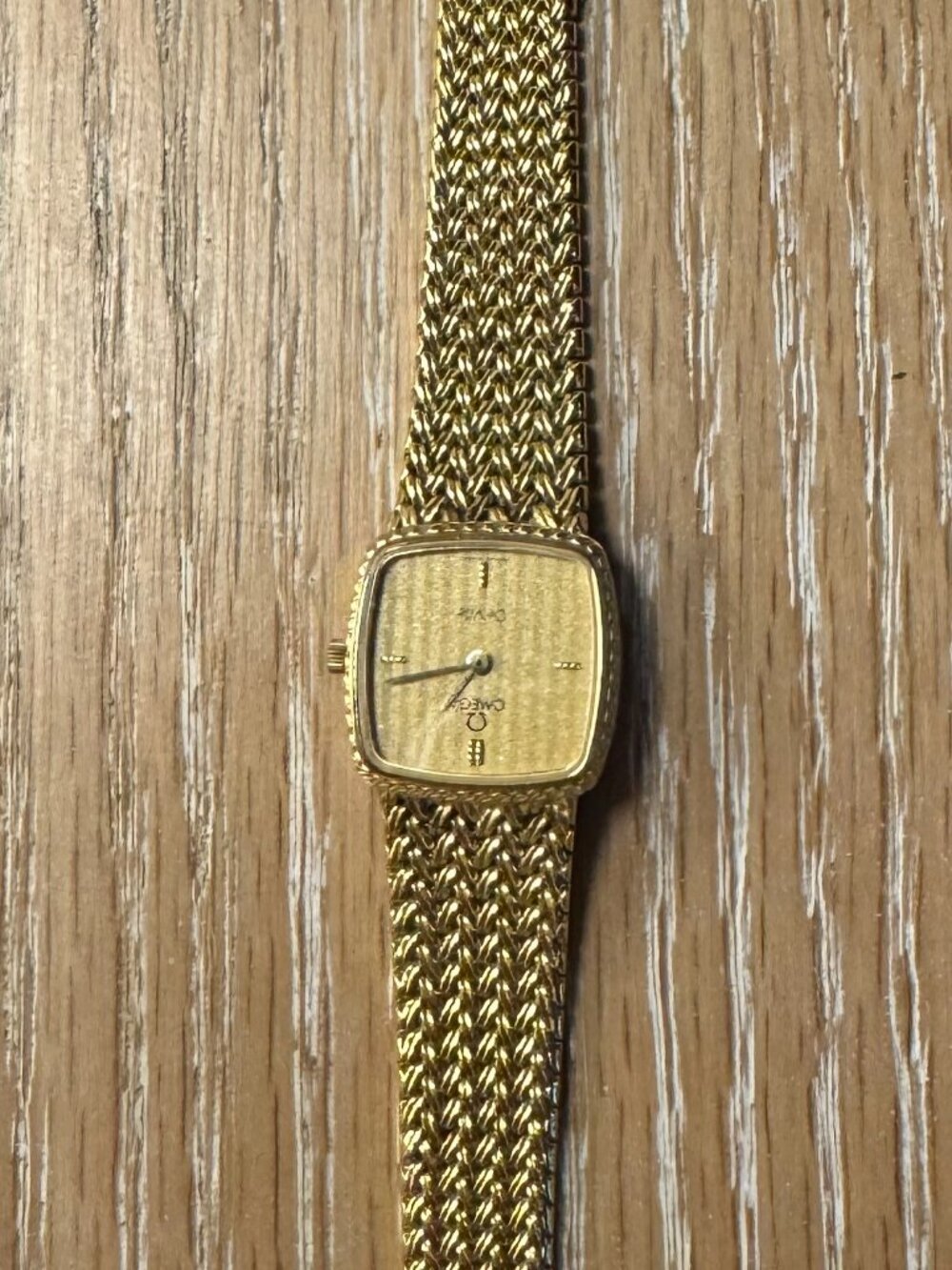 Vintage Omega Swiss Gold Plated Dress Watch | 1980s Retro Style